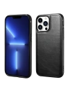 iCarer Leather Oil Wax Apple iPhone 13 Pro Max black