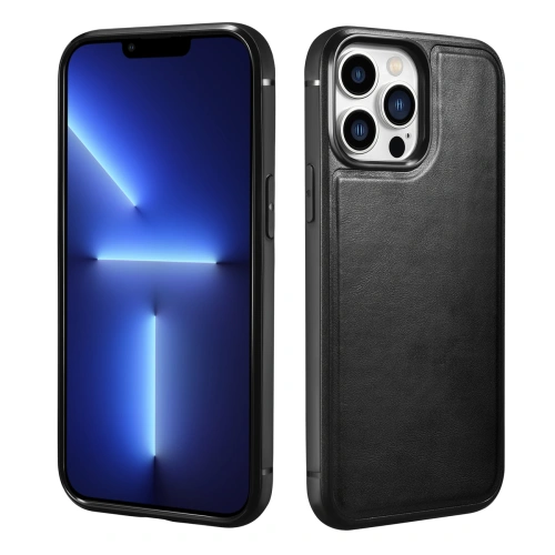 Etui iCarer Leather Oil Wax Apple iPhone 13 Pro Max czarny