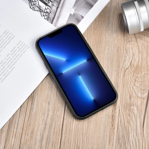 Etui iCarer Leather Oil Wax Apple iPhone 13 Pro Max czarny