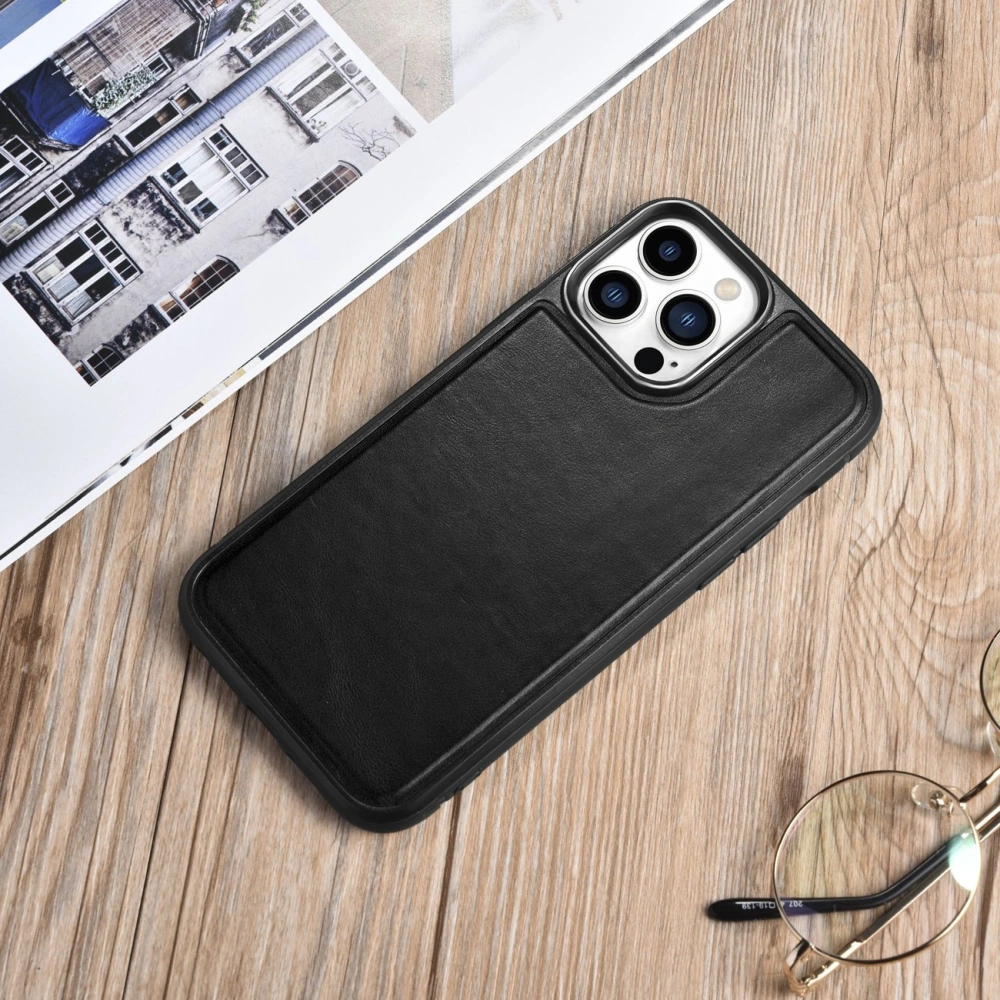 Hurtownia GSM - Etui iCarer bőr olaj viasz Apple iPhone 13 Pro Max fekete - ICR301 - {ean13} - Hurt