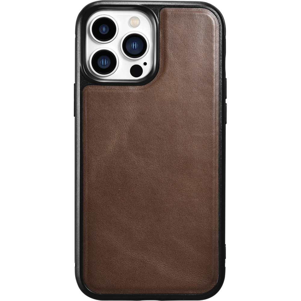 Hurtownia GSM - Case iCarer Lederölwachs Apple iPhone 13 Pro Max braun - ICR302 - {ean13} - Hurt
