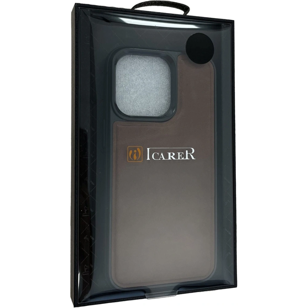 Wholesale iCarer Leather Oil Wax Apple iPhone 13 Pro Max brown - ICR302 - {ean13} - Hurt