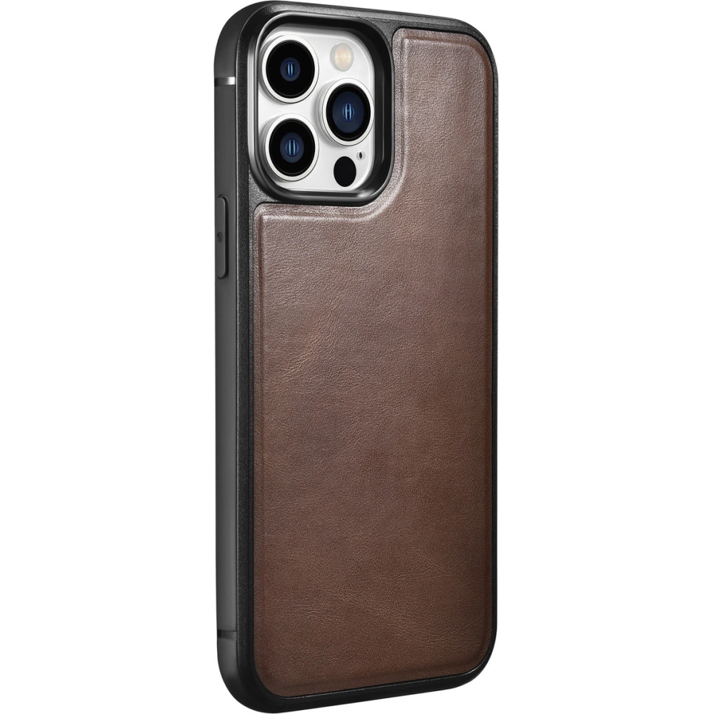 Hurtownia GSM - Case iCarer Lederölwachs Apple iPhone 13 Pro Max braun - ICR302 - {ean13} - Hurt