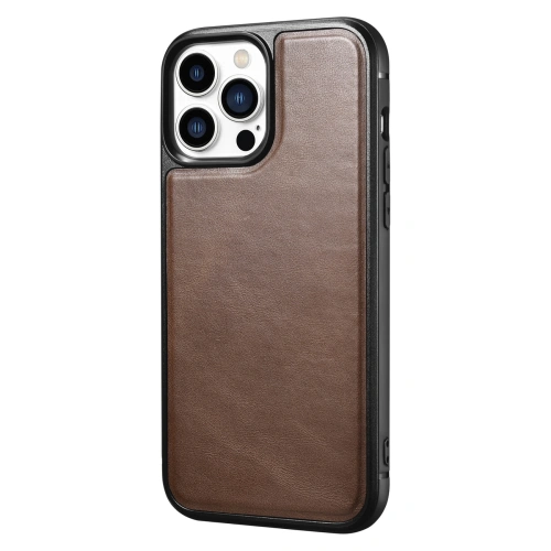 Etui iCarer Leather Oil Wax Apple iPhone 13 Pro Max brązowy