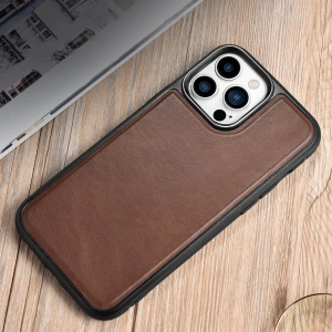 Hurtownia GSM - Etui iCarer Leather Oil Wax Apple iPhone 13 Pro Max brązowy - ICR302 - {ean13} - Hurt