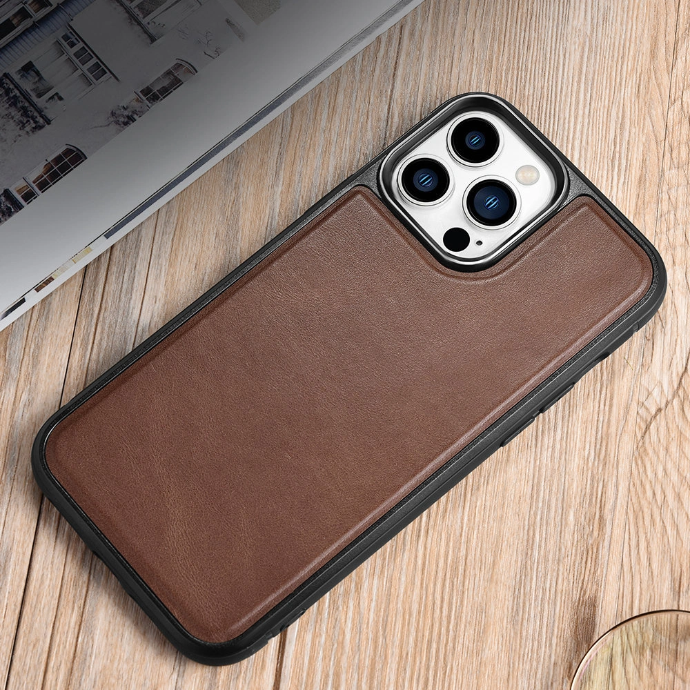 Hurtownia GSM - Case iCarer Lederölwachs Apple iPhone 13 Pro Max braun - ICR302 - {ean13} - Hurt