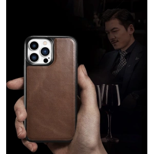 Hurtownia GSM - Etui iCarer Leather Oil Wax Apple iPhone 13 Pro Max brązowy - ICR302 - {ean13} - Hurt