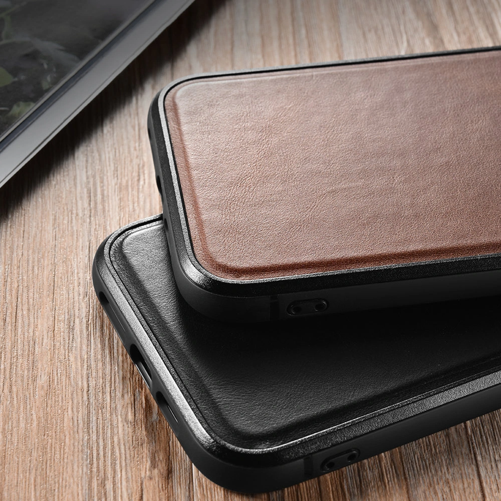 Hurtownia GSM - Etui iCarer bőr olaj viasz Apple iPhone 13 Pro Max barna - ICR302 - {ean13} - Hurt