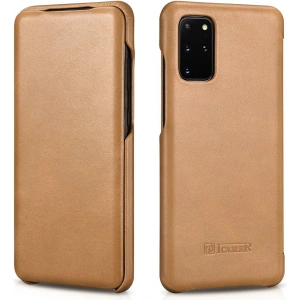 Hurtownia GSM - Etui iCarer Curved Edge Vintage Folio Samsung Galaxy S20+ Plus khaki - ICR316 - {ean13} - Hurt