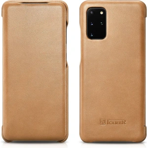 Hurtownia GSM - Etui iCarer Curved Edge Vintage Folio Samsung Galaxy S20+ Plus khaki - ICR316 - {ean13} - Hurt
