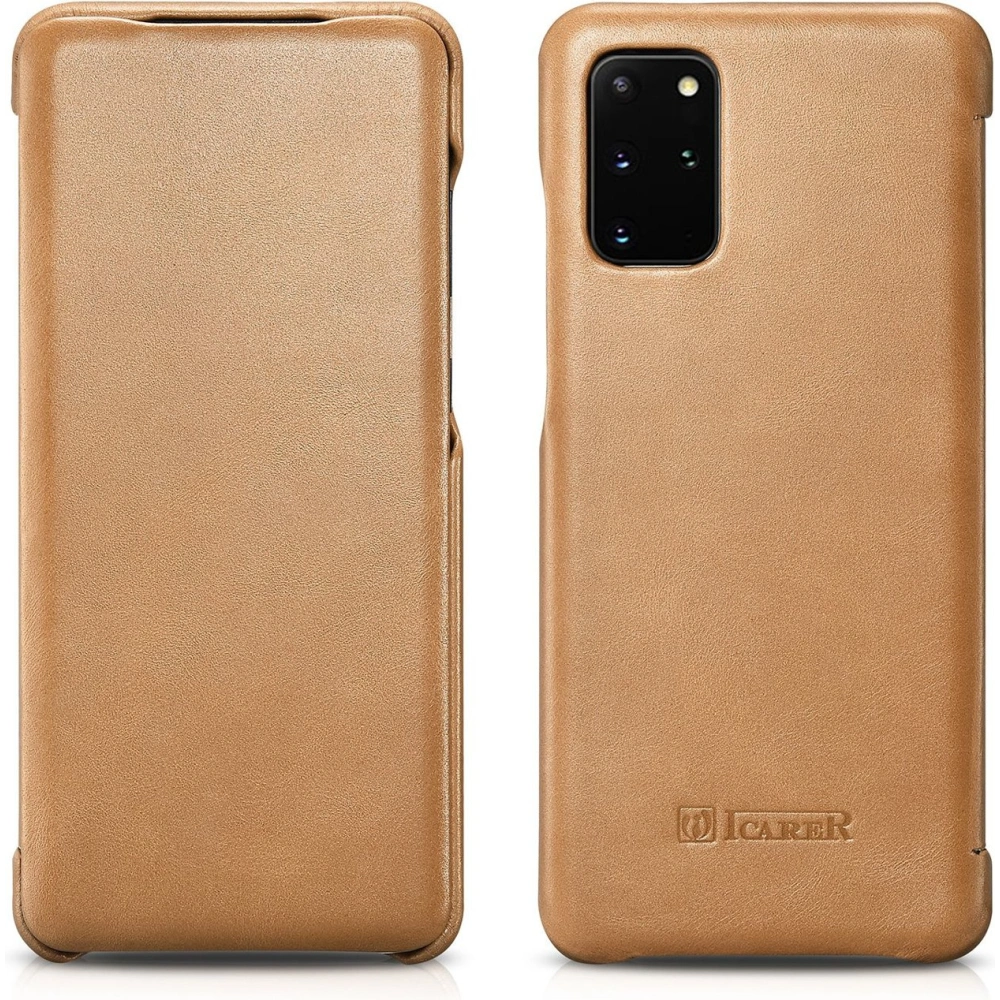 Hurtownia GSM - Case iCarer Curved Edge Vintage Folio Samsung Galaxy S20+ Plus khaki - ICR316 - {ean13} - Hurt