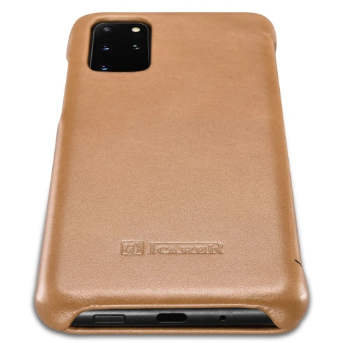Etui iCarer Curved Edge Vintage Folio Samsung Galaxy S20+ Plus khaki