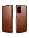 Etui iCarer Curved Edge Vintage Folio Samsung Galaxy S20+ Plus brązowy