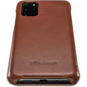 Wholesale iCarer Curved Edge Vintage Folio Samsung Galaxy S20+ Plus brown - ICR317 - {ean13} - Hurt