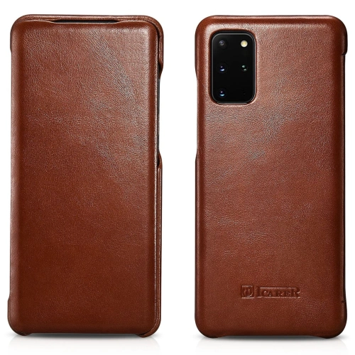 Etui iCarer Curved Edge Vintage Folio Samsung Galaxy S20+ Plus brązowy