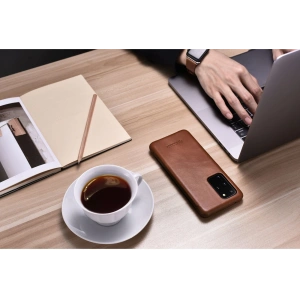 Wholesale iCarer Curved Edge Vintage Folio Samsung Galaxy S20+ Plus brown - ICR317 - {ean13} - Hurt