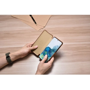 Wholesale iCarer Curved Edge Vintage Folio Samsung Galaxy S20+ Plus brown - ICR317 - {ean13} - Hurt