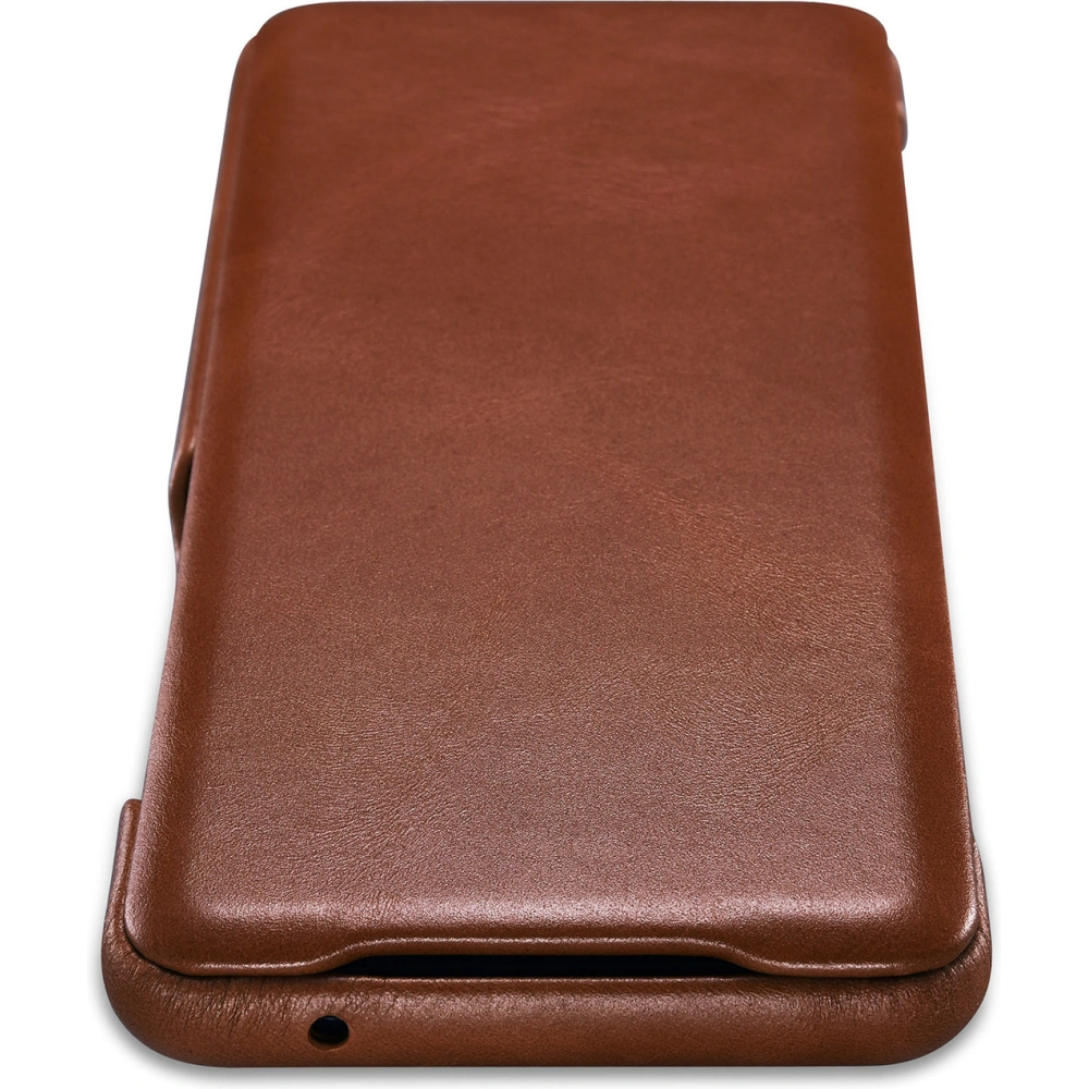 Wholesale iCarer Curved Edge Vintage Folio Samsung Galaxy S20 Ultra brown - ICR318 - {ean13} - Hurt