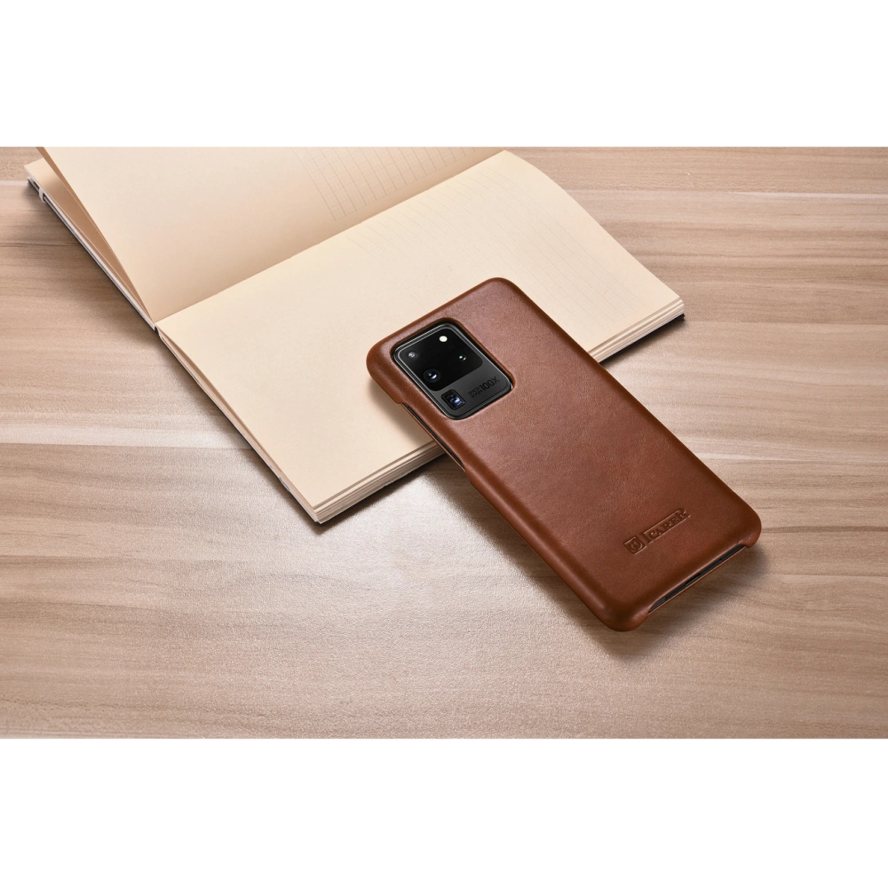 Hurtownia GSM - Etui iCarer Curved Edge Vintage Folio Samsung Galaxy S20 Ultra barna - ICR318 - {ean13} - Hurt