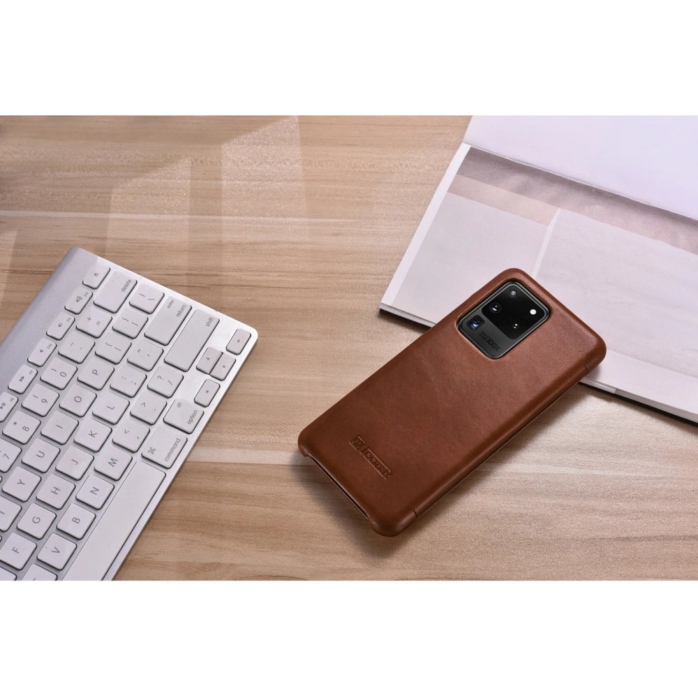 Hurtownia GSM - Etui iCarer Curved Edge Vintage Folio Samsung Galaxy S20 Ultra hnědý - ICR318 - {ean13} - Hurt
