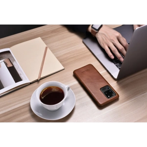 Wholesale iCarer Curved Edge Vintage Folio Samsung Galaxy S20 Ultra brown - ICR318 - {ean13} - Hurt