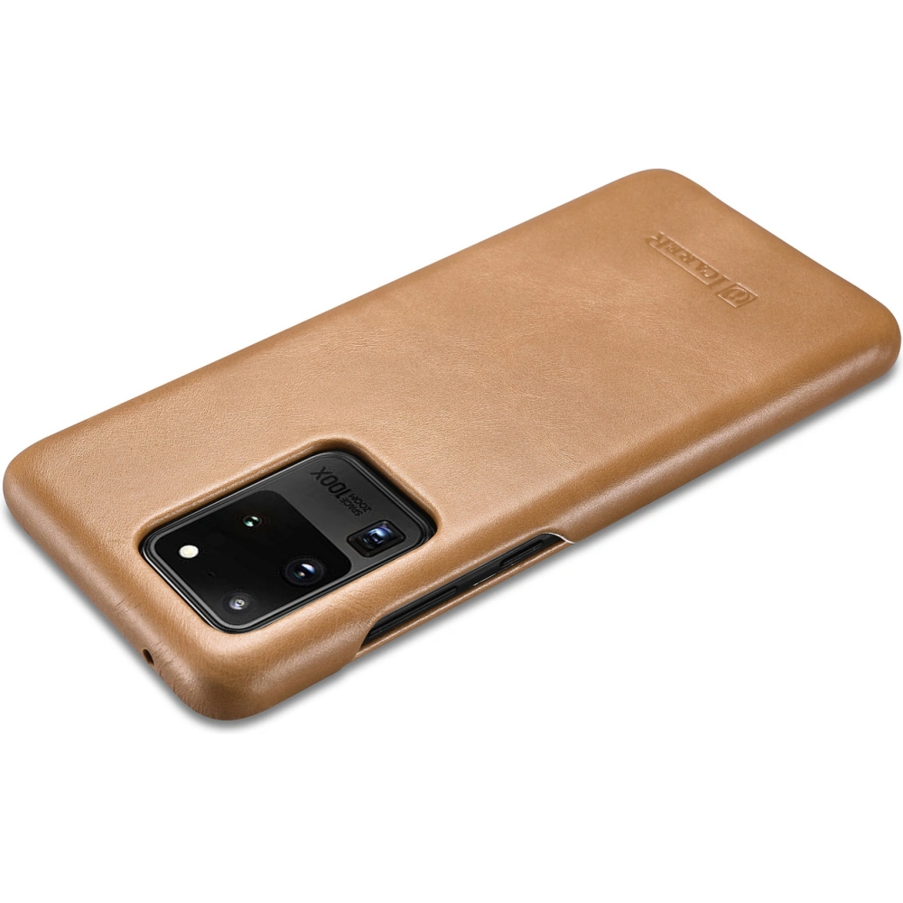 Hurtownia GSM - Case iCarer Curved Edge Vintage Folio Samsung Galaxy S20 Ultra khaki - ICR319 - {ean13} - Hurt