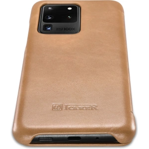 Wholesale iCarer Curved Edge Vintage Folio Samsung Galaxy S20 Ultra khaki - ICR319 - {ean13} - Hurt