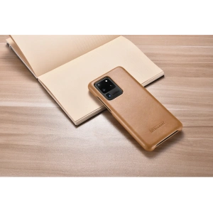 Wholesale iCarer Curved Edge Vintage Folio Samsung Galaxy S20 Ultra khaki - ICR319 - {ean13} - Hurt
