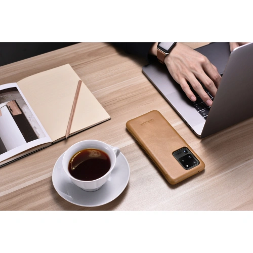 Etui iCarer Curved Edge Vintage Folio Samsung Galaxy S20 Ultra khaki