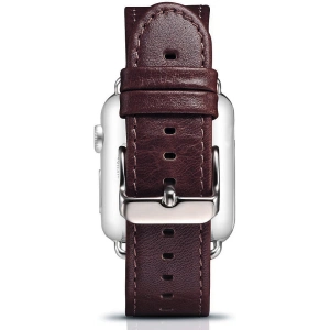 Hurtownia GSM - Pasek iCarer Leather Vintage Apple Watch 4/5/6/7/8/9/SE/10 40/41/42mm bordowy - ICR320 - {ean13} - Hurt
