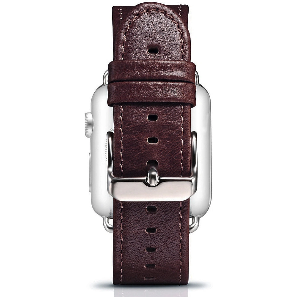 Hurtownia GSM - Pasek iCarer Leather Vintage Apple Watch 4/5/6/7/8/9/SE/10 40/41/42mm bordowy - ICR320 - {ean13} - Hurt