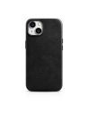 Etui iCarer Oil Wax Premium Leather MagSafe Apple iPhone 14 černé