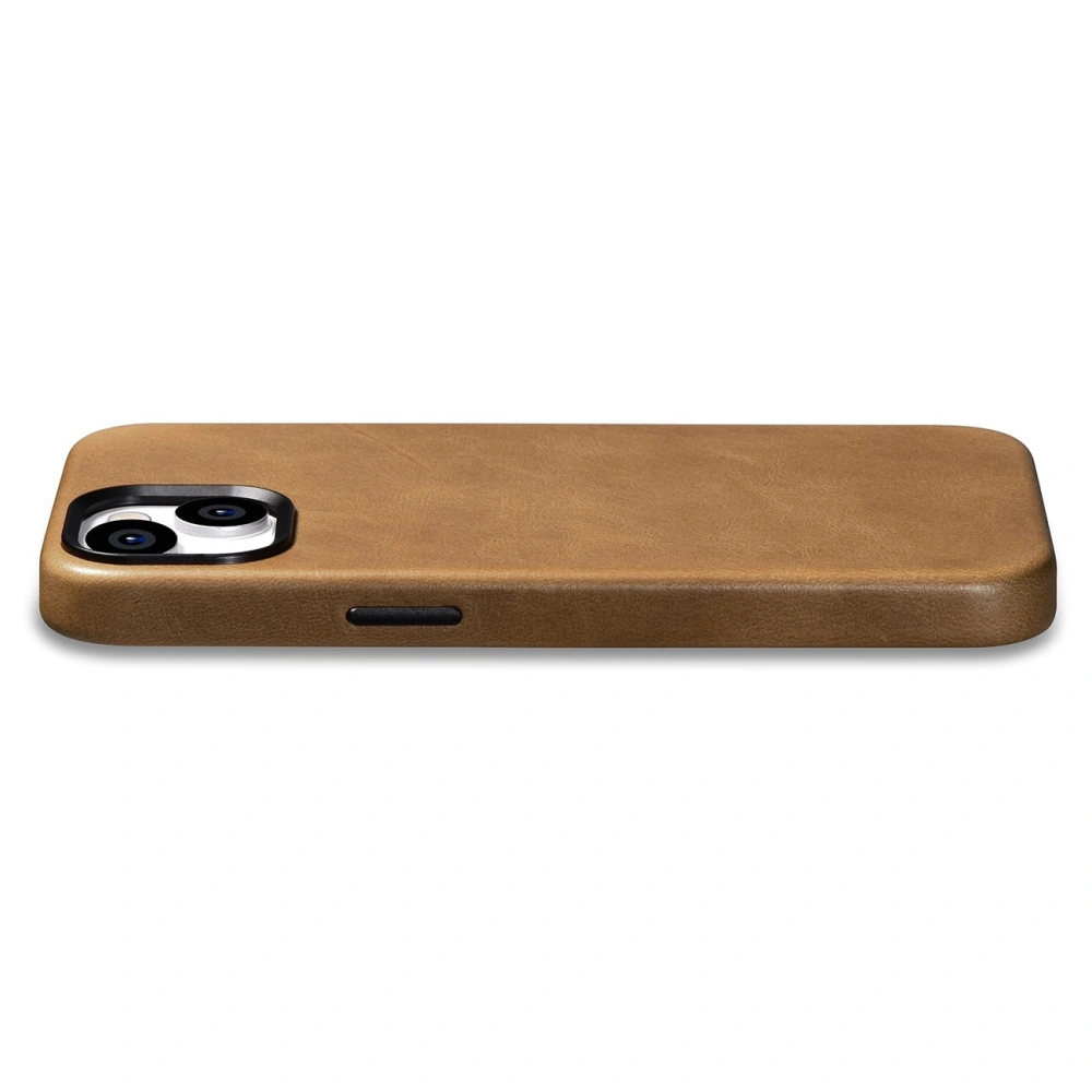 Hurtownia GSM - Etui iCarer Oil Wax Premium Leather MagSafe Apple iPhone 14 maro deschis - ICR324 - {ean13} - Hurt