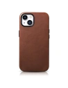 Etui iCarer Oil Wax Premium Leather MagSafe Apple iPhone 14 maroniu