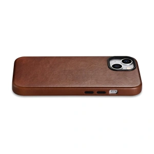 Hurtownia GSM - Etui iCarer Oil Wax Premium Leather MagSafe Apple iPhone 14 brązowy - ICR325 - {ean13} - Hurt