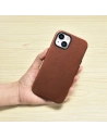 Hurtownia GSM - Etui iCarer Oil Wax Premium Leather MagSafe Apple iPhone 14 maroniu - ICR325 - {ean13} - Hurt