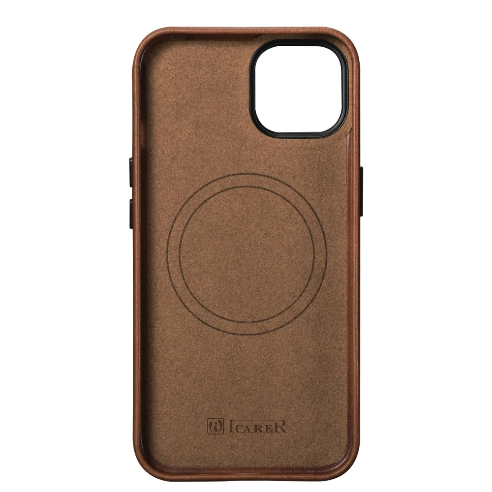 Hurtownia GSM - Etui iCarer Oil Wax Premium Leather MagSafe Apple iPhone 14 maroniu - ICR325 - {ean13} - Hurt