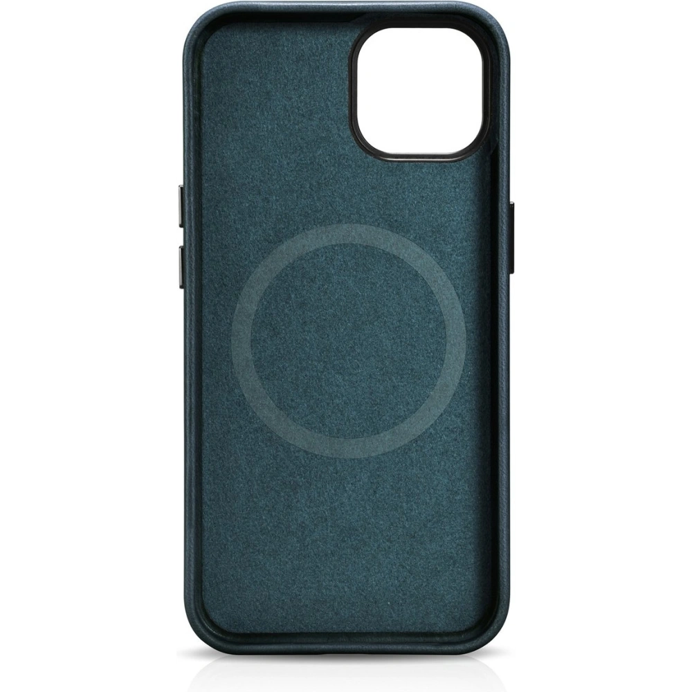 Hurtownia GSM - Etui iCarer Oil Wax Premium Leather MagSafe Apple iPhone 14 albastru închis - ICR326 - {ean13} - Hurt