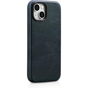 Hurtownia GSM - Etui iCarer Oil Wax Premium Leather MagSafe Apple iPhone 14 ciemnoniebieski - ICR326 - {ean13} - Hurt