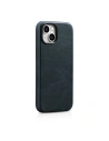 Hurtownia GSM - Etui iCarer Oil Wax Premium Leather MagSafe Apple iPhone 14 albastru închis - ICR326 - {ean13} - Hurt