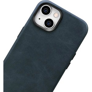 Hurtownia GSM - Etui iCarer Oil Wax Premium Leather MagSafe Apple iPhone 14 ciemnoniebieski - ICR326 - {ean13} - Hurt