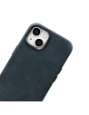 Hurtownia GSM - Etui iCarer Oil Wax Premium Leather MagSafe Apple iPhone 14 albastru închis - ICR326 - {ean13} - Hurt