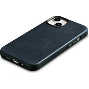 Hurtownia GSM - Etui iCarer Oil Wax Premium Leather MagSafe Apple iPhone 14 ciemnoniebieski - ICR326 - {ean13} - Hurt