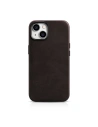 Etui iCarer Oil Wax Premium Leather MagSafe Apple iPhone 14 maro închis