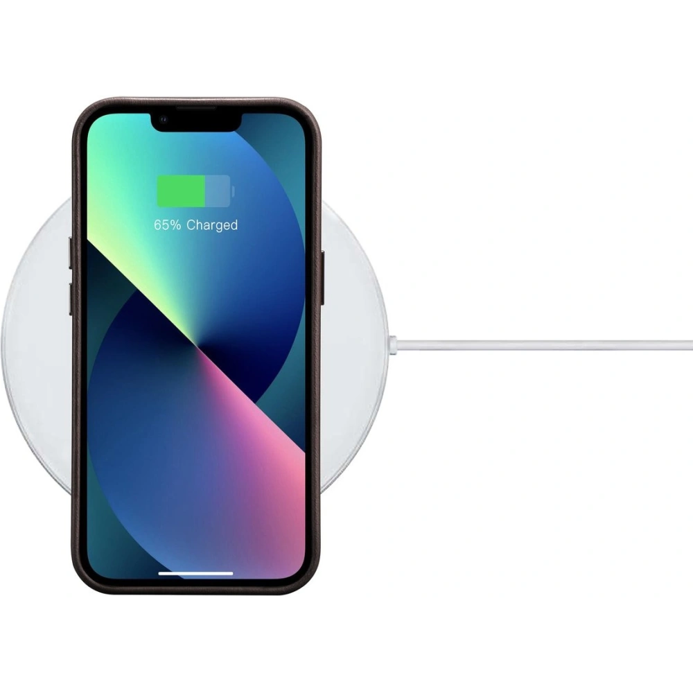 Hurtownia GSM - Etui iCarer Olajviasz Prémium Bőr MagSafe Apple iPhone 14 sötétbarna - ICR327 - {ean13} - Hurt