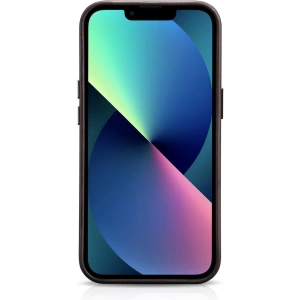 Case iCarer Öl Wachs Premium Leder MagSafe Apple iPhone 14 dunkelbraun