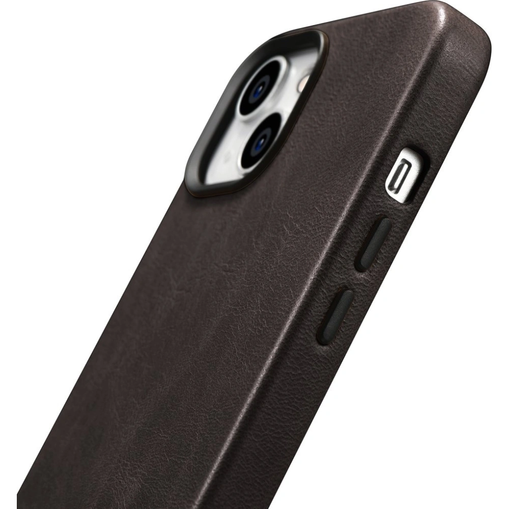Hurtownia GSM - Case iCarer Öl Wachs Premium Leder MagSafe Apple iPhone 14 dunkelbraun - ICR327 - {ean13} - Hurt