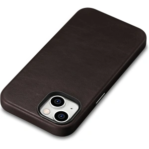 Hurtownia GSM - Etui iCarer Oil Wax Premium Leather MagSafe Apple iPhone 14 ciemnobrązowy - ICR327 - {ean13} - Hurt
