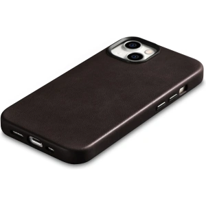 Hurtownia GSM - Etui iCarer Oil Wax Premium Leather MagSafe Apple iPhone 14 ciemnobrązowy - ICR327 - {ean13} - Hurt