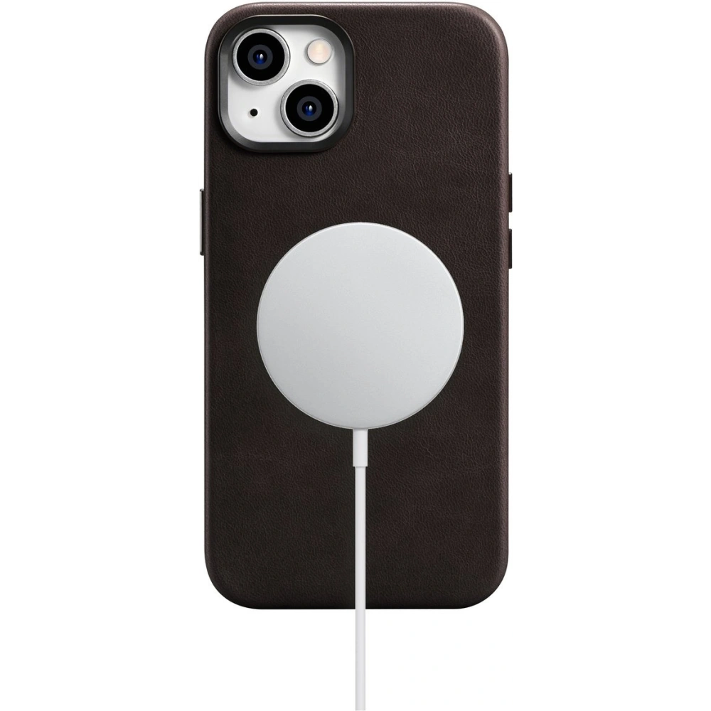 Hurtownia GSM - Case iCarer Öl Wachs Premium Leder MagSafe Apple iPhone 14 dunkelbraun - ICR327 - {ean13} - Hurt